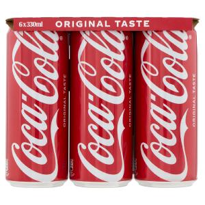 Coca-Cola Original Taste Regular Can 6 x 330 ml