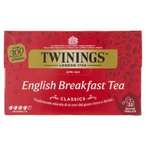 Twinings English Breakfast Tea Tè Nero 22 filtri The 44 g