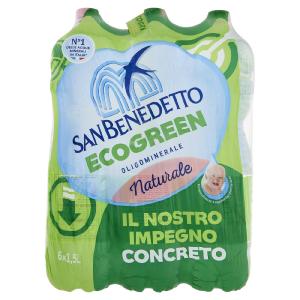 San Benedetto Acqua Naturale Benedicta Scorzè Ecogreen 6 x 1,5 L